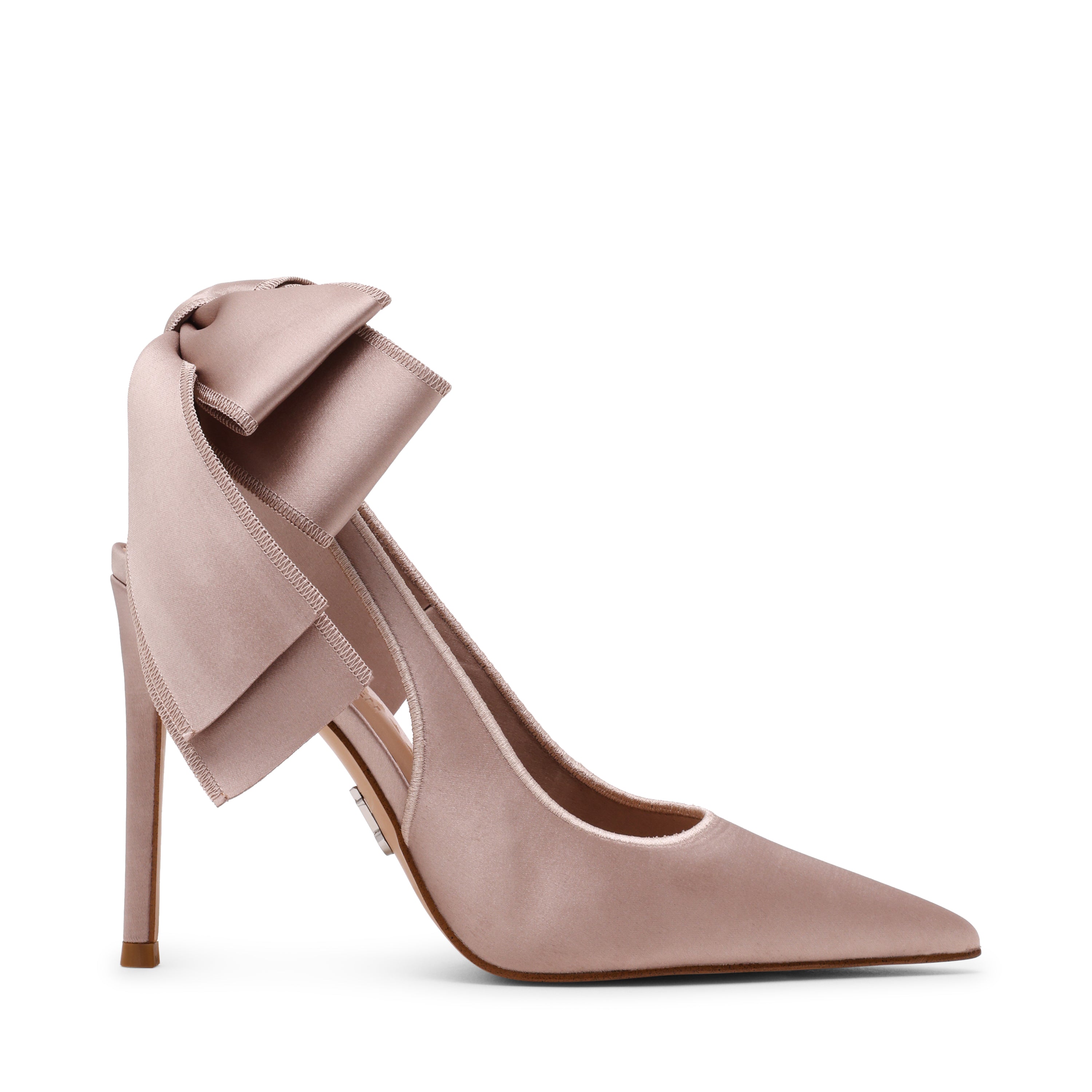 Teacup Pump TAUPE SATIN