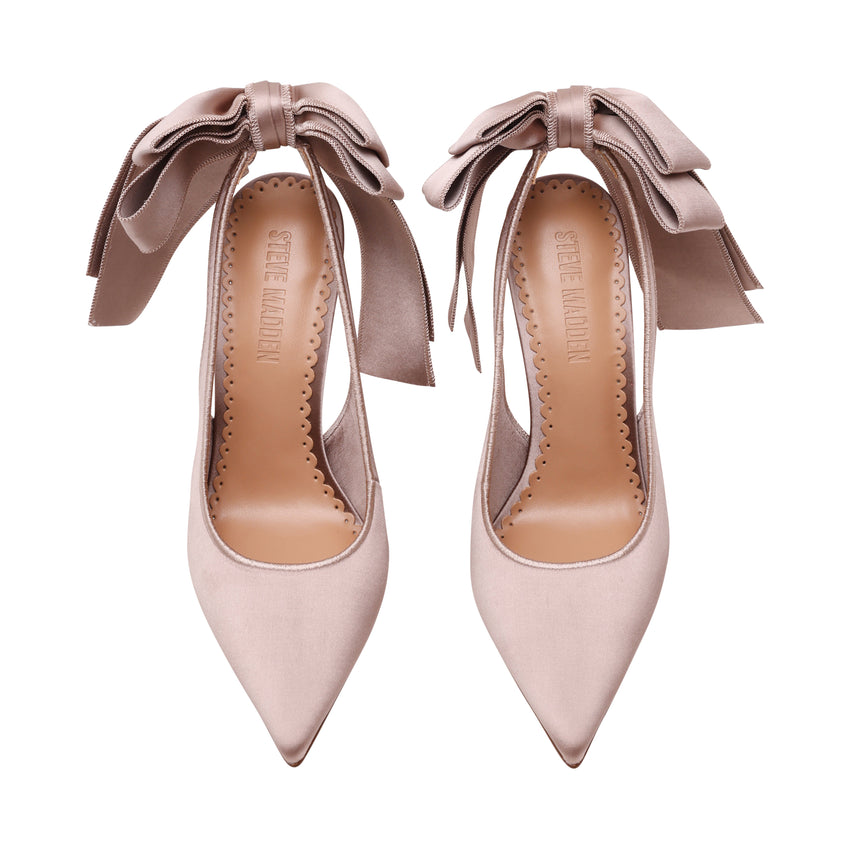 Teacup Pump TAUPE SATIN