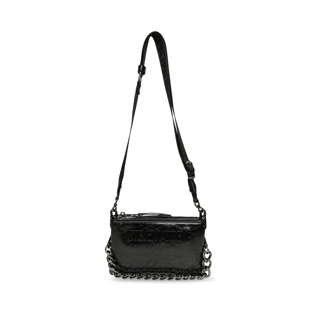 Steve madden black leather bag online